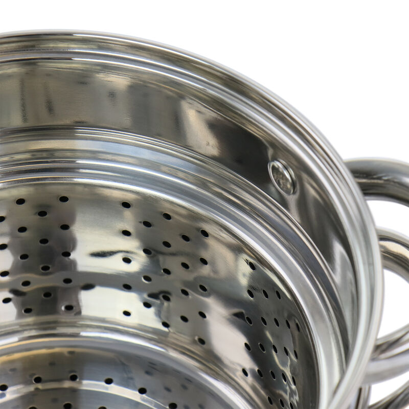 Oster Sangerfield 5 Quart Stainless Steel Pasta Pot with Steamer Insert and Basket