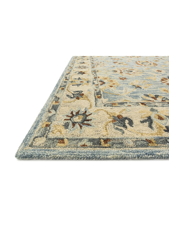 Victoria VK18 Light Blue/Natural 3'6" x 5'6" Rug