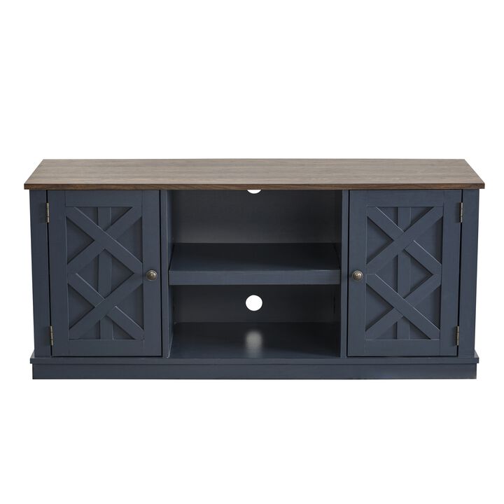 FESTIVO 54" Faux Raw Wood TV Stand for 60" TVs