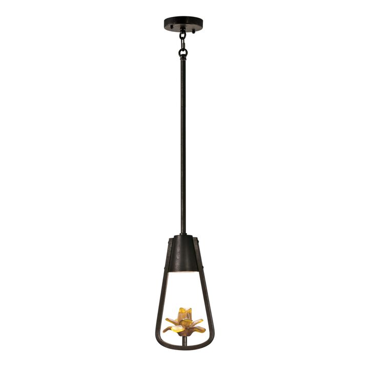59" Black and Bronze Hanging Pendant Ceiling Light Fixture