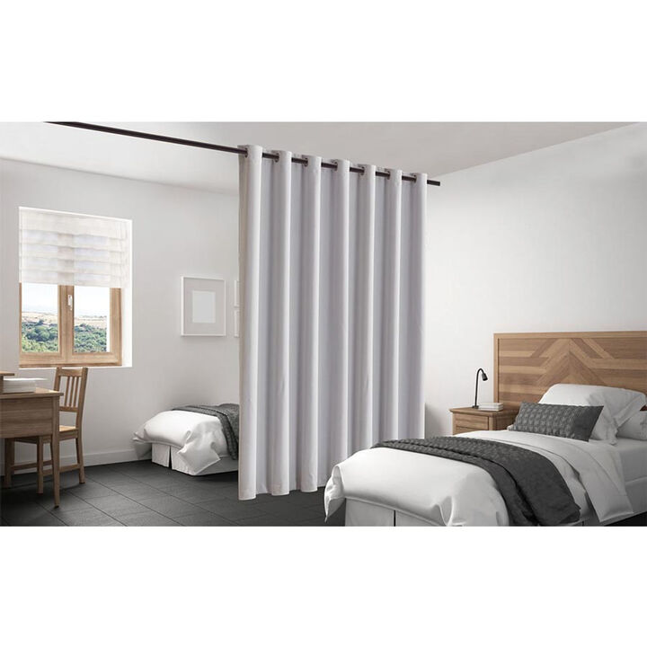 Legacy Decor Room Divider Curtain Heavyweight Blackout Premium Fabric Thermal Insulated 48"W X 84" Tall