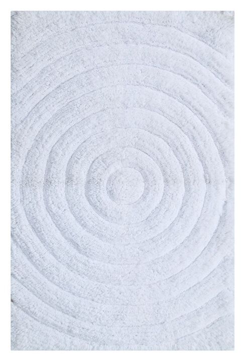 Knightsbridge Echo 220 GSF Non Skid Back Bath Rug 24 x 40 - White