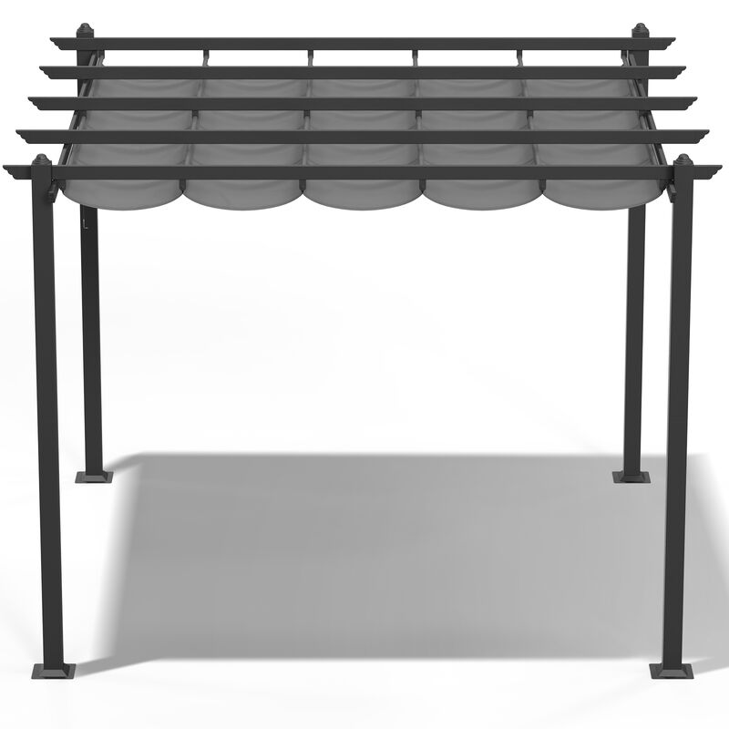 Metal Frame Outdoor Pergola for Backyard Entertaining