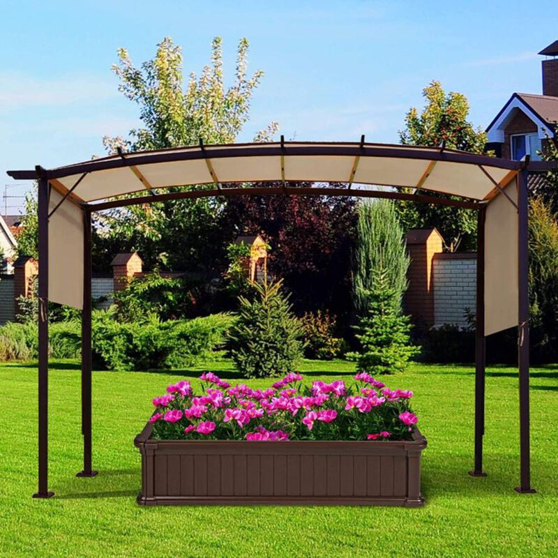 Hivvago Outdoor Canopy Shade Cover with Copper Grommets & 4 Straps