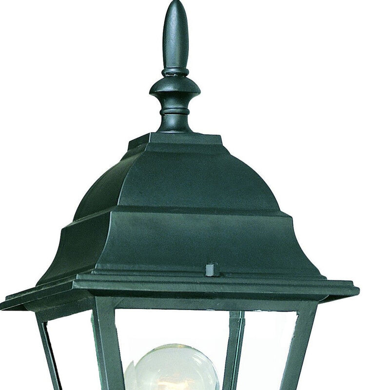 Hivvago Matte Black Swing Arm Outdoor Wall Light