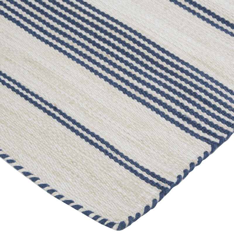 Duprine 0560F White/Ivory/Blue 5' x 8' Rug