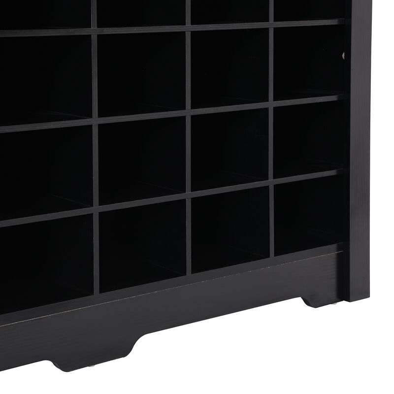 Merax Sleek Design Cubby Console Shoe Cabinet