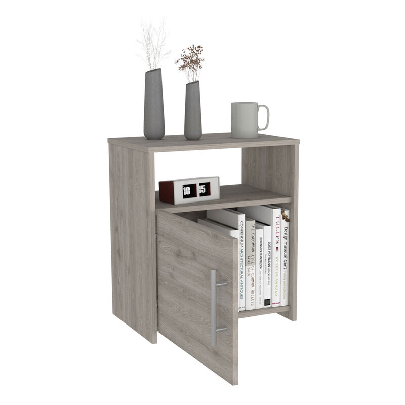 Nightstand Cuarzz, Bedroom, Light Gray
