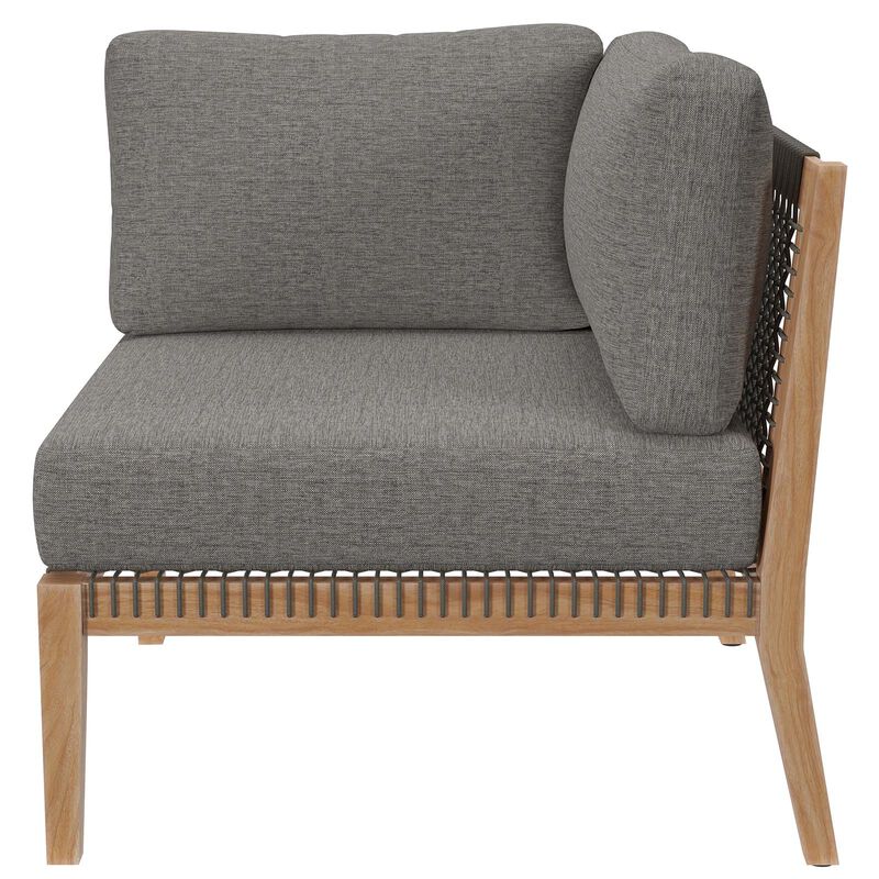 Modway - Clearwater Outdoor Patio Teak Wood Loveseat