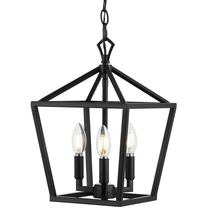 PagodaBulb Lantern Metal LED Pendant