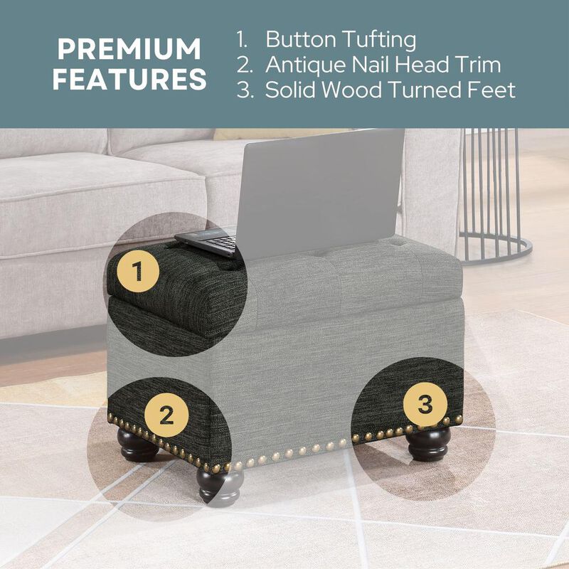 Convience Concept, Inc. 5th Avenue Storage Ottoman