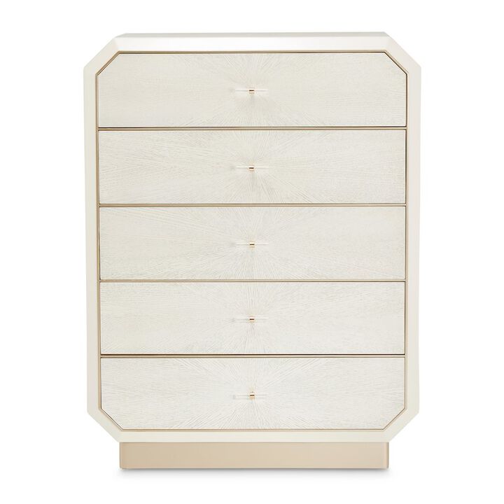 Michael Amini La Rachelle 5-Drawer Chest - Champagne