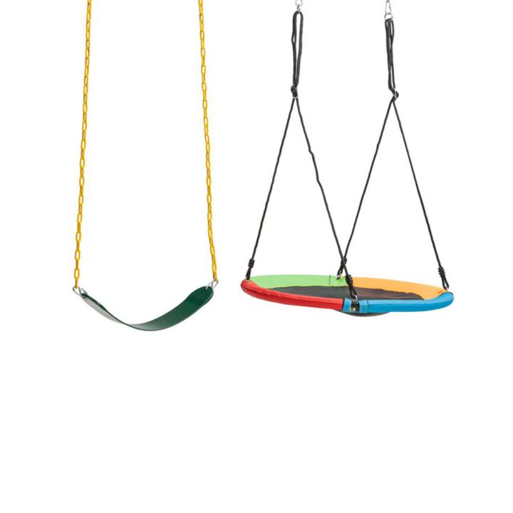 Hivvago 2-Pack Swing Set Swing Seat Replacement and Saucer Tree Swing (Without Stand)