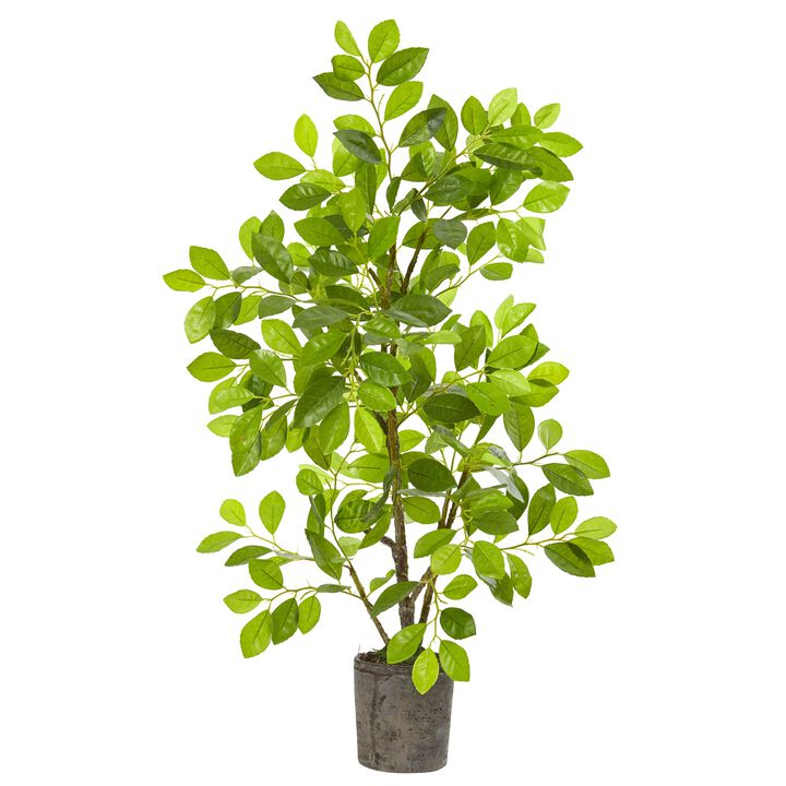 Hivvago 3 Feet Ficus Artificial Tree in Planter