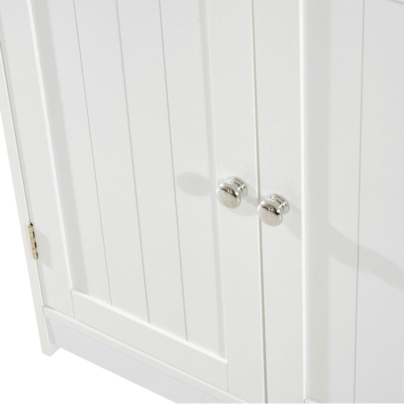 Bathroom Cabinet with 2 Doors and Shelf for Organized Vanity Storage