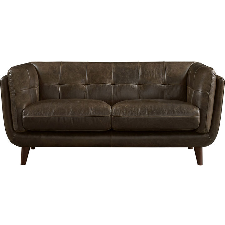 Solana Top Grain Leather Loveseat