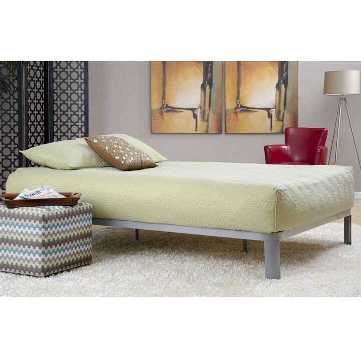 Hivvago Twin size Luna Metal Platform Bed Frame with Wood Slats