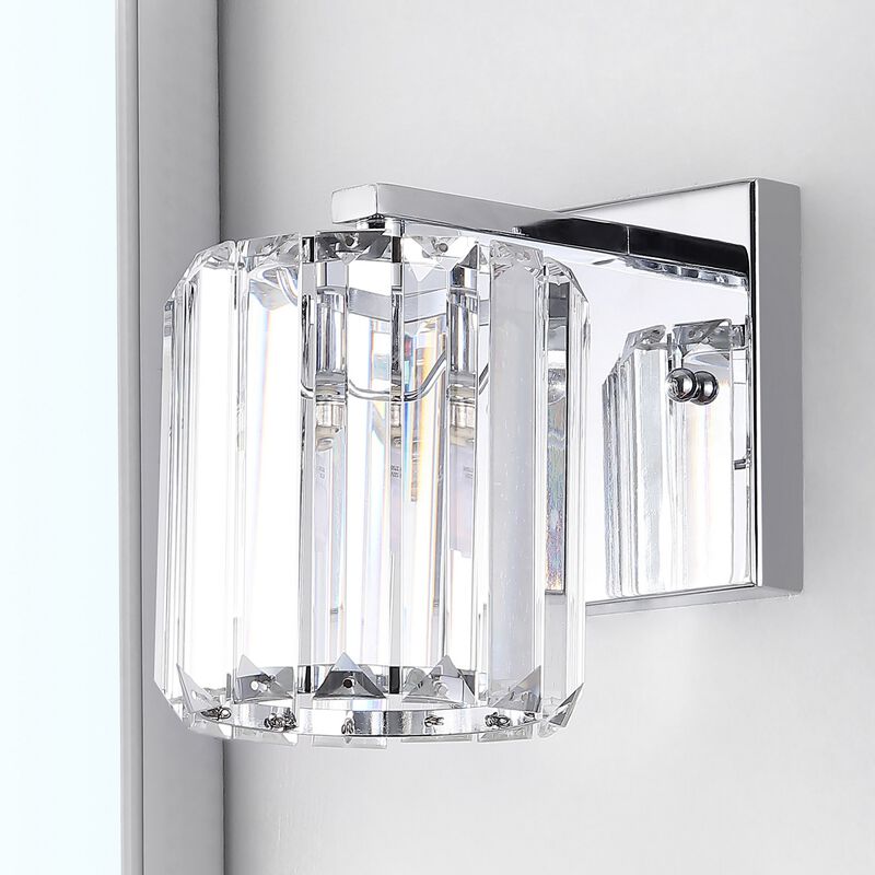 Coco Prism Vintage Metal/Glass Classic Glam LED Vanity Light