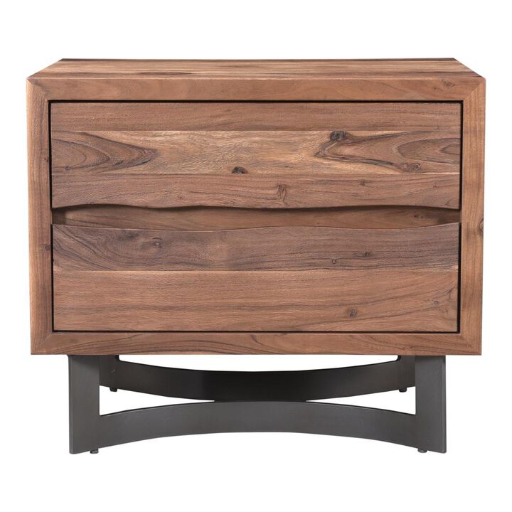 Moe's Home Collection Bent Nightstand Smoked