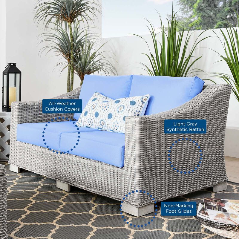Modway - Conway Outdoor Patio Wicker Rattan Loveseat