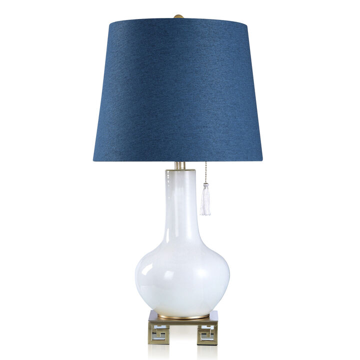 Glass Metal Table Lamp