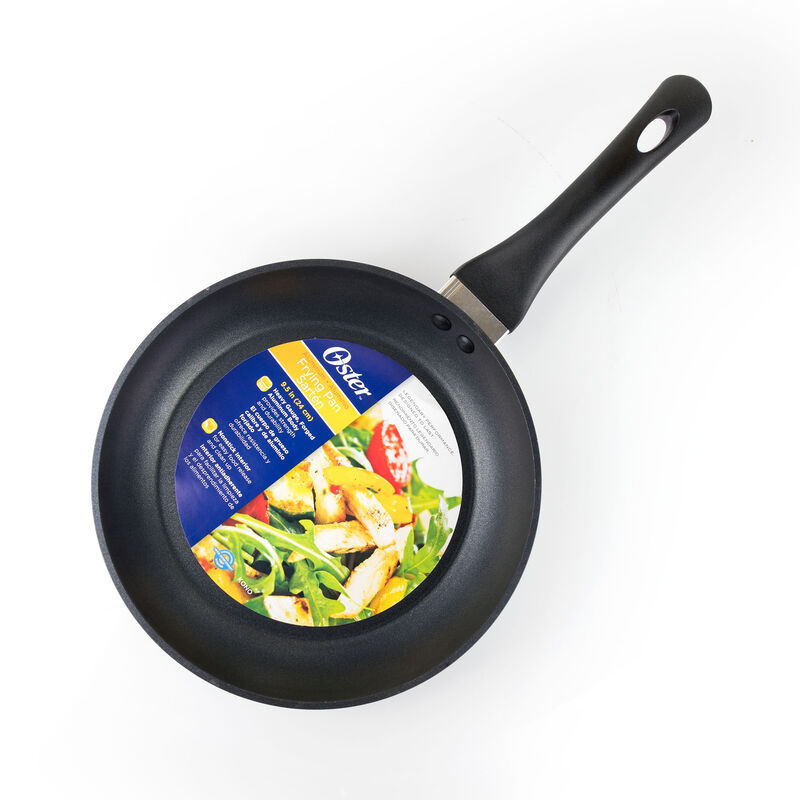 Oster Kono 9.5 Inch Aluminum Nonstick Frying Pan in Black with Bakelite Handles