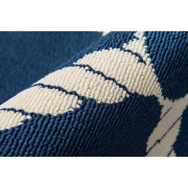 Momeni Contemporary Rectangle Area Rug, Navy, 5'3 X 7'6
