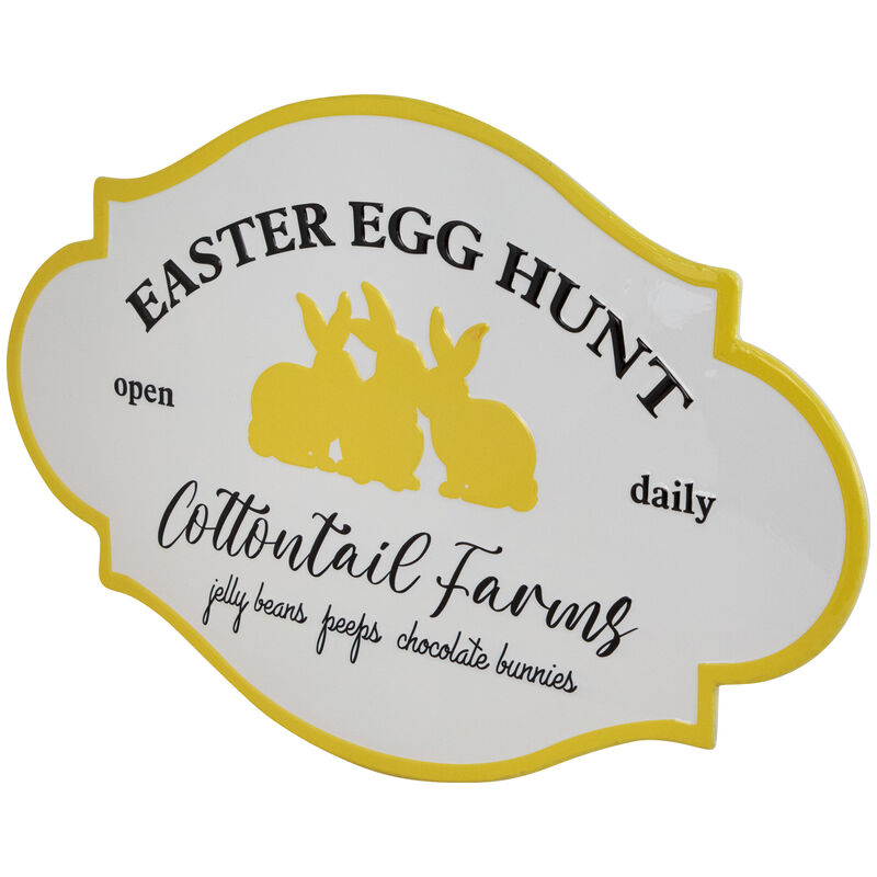 Easter Egg Hunt Vintage-Style Metal Wall Sign - 17.75"