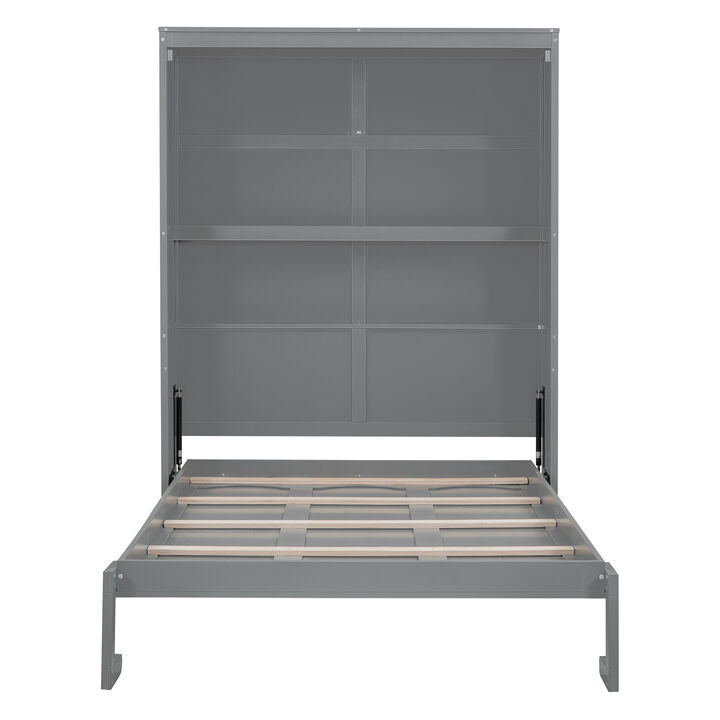 Merax Cabinet Murphy Bed with Shelves