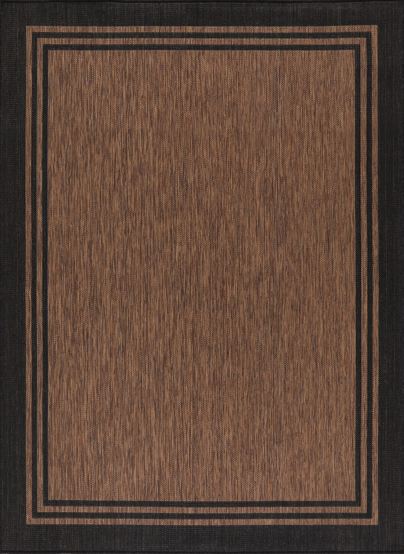 Aloha Washable Gold Black Indoor/Outdoor Area Rug