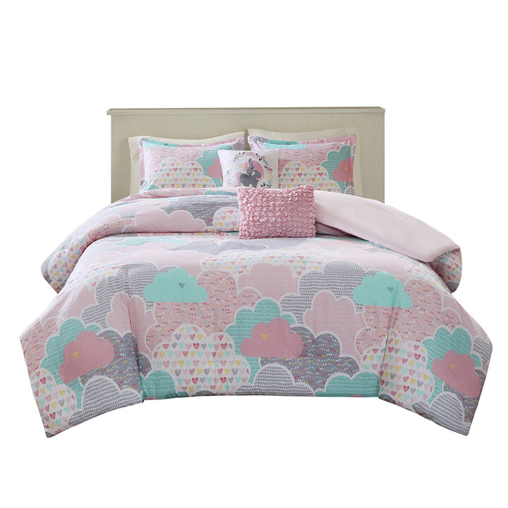 Gracie Mills Eowyn Cotton Printed Duvet Cover Set