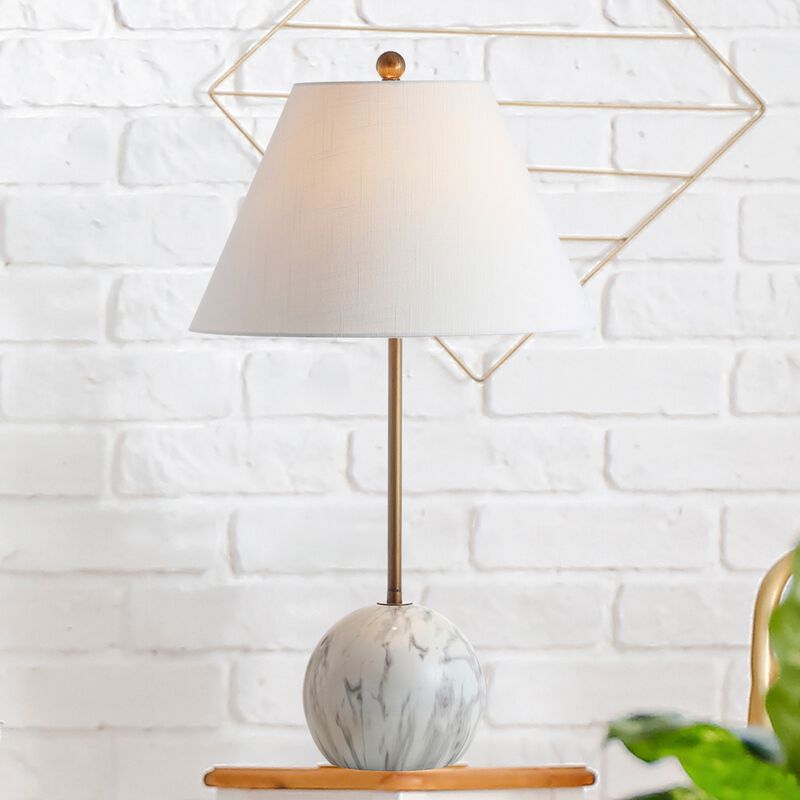 Miami Minimalist Resin/Metal LED Table Lamp