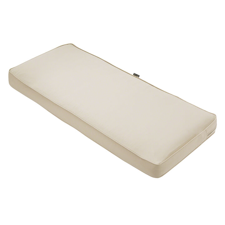 Classic Accessories 62-014-BEIGE-EC Bench Cushion Combo, 42"W x 18"D x 3"Thick, Antique Beige