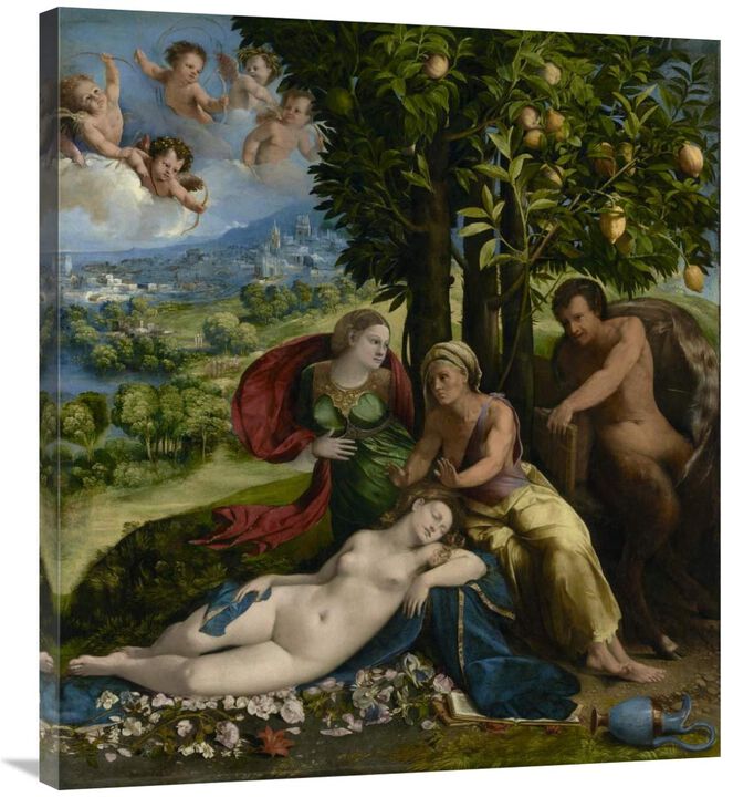 Mythological Scene-Canvas Art-32.04x36