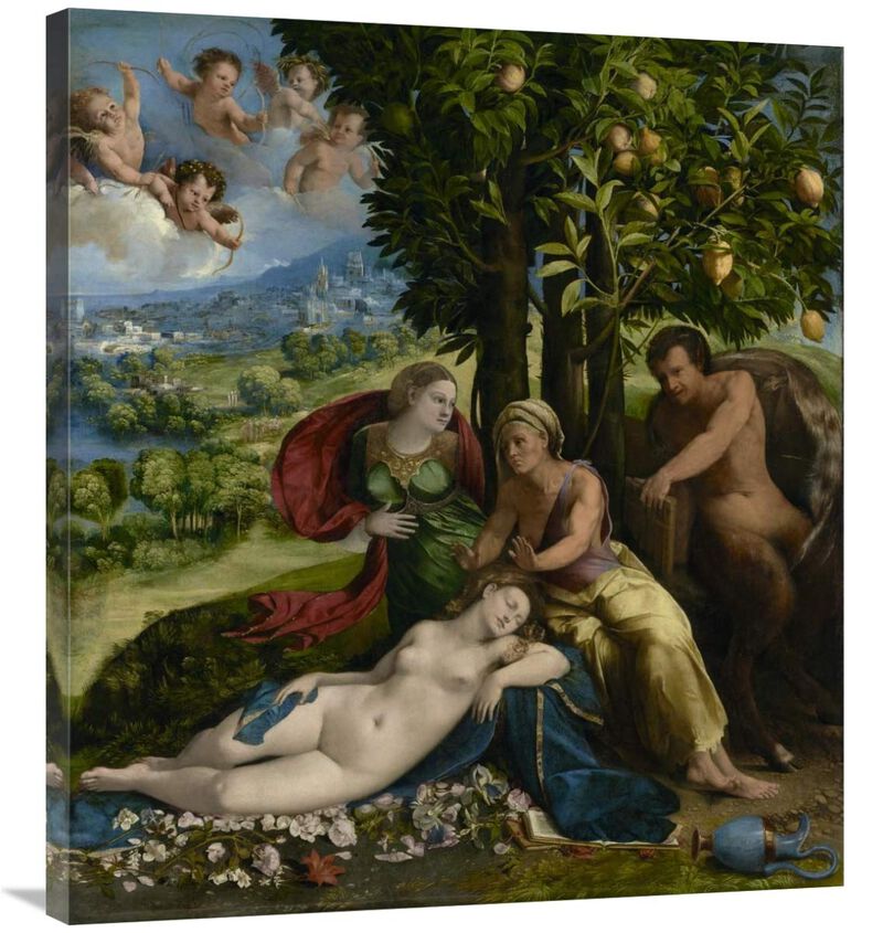 Mythological Scene-Canvas Art-32.04x36