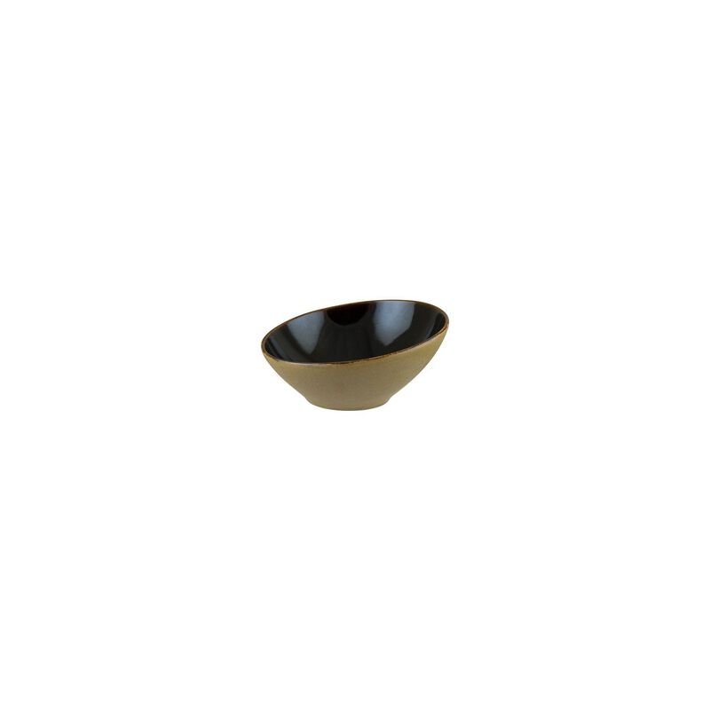 Sphere Earth dia.6.5" h:3" 12 oz. Round Black Porcelain Bowl (Set of 4)