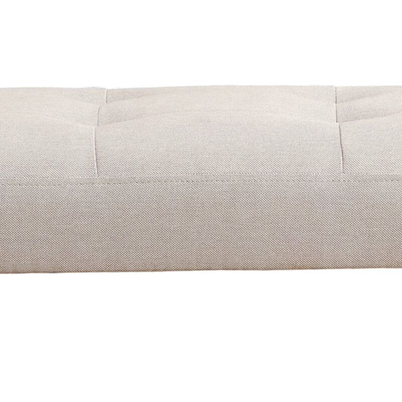 Wooden Bench, Light Gray & Oak-Benzara