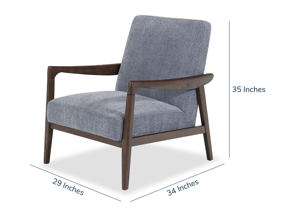 Steel Blue Accent Chair