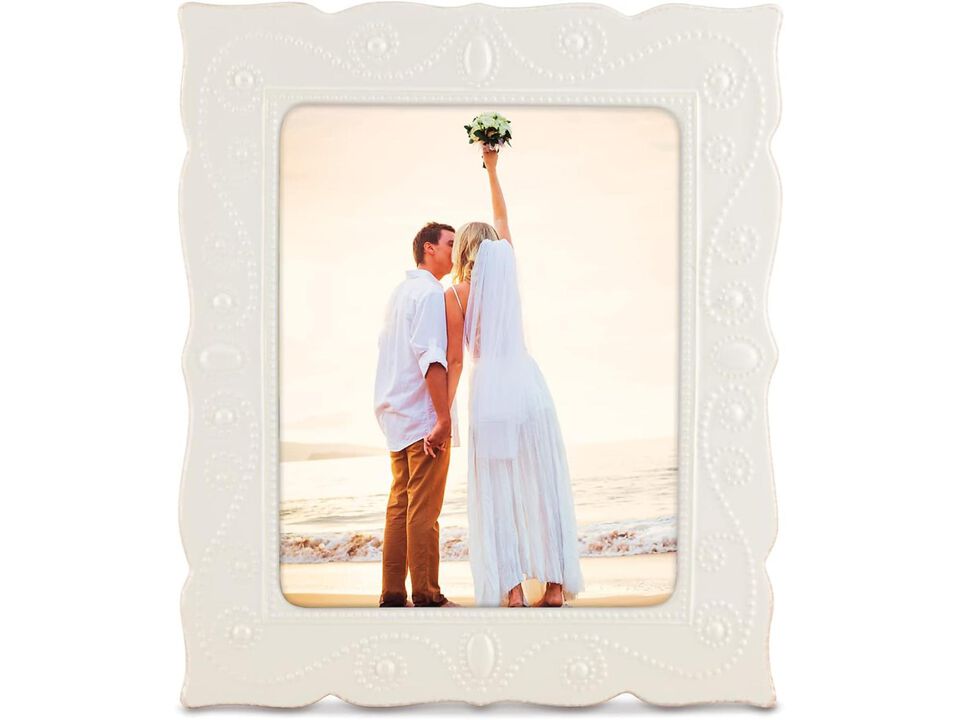 Lenox White French Perle 8" X 10" Frame, 3.80 LB