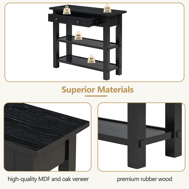 Merax  Retro Console Table with A Drawer