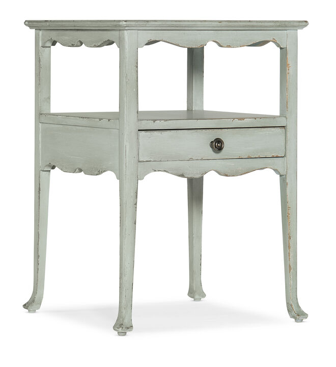 Charleston Blue 1 Drawer Accent Table