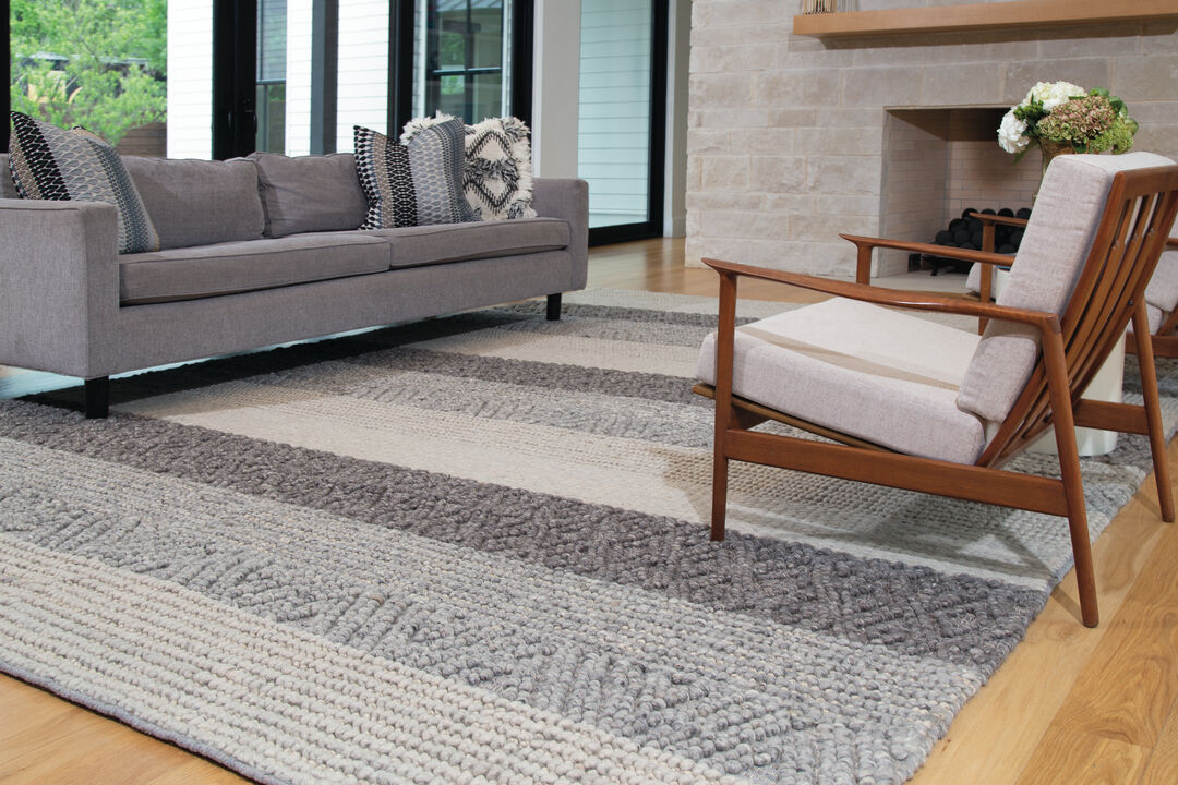 Berkeley 0811F Gray/Taupe/Tan 5' x 8' Rug