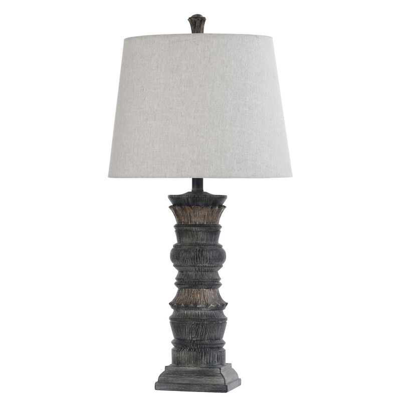 Stone Malta Black Table Lamp