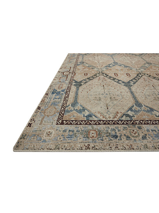 Lenna LEA05 Denim/Sand 18" x 18" Sample Rug
