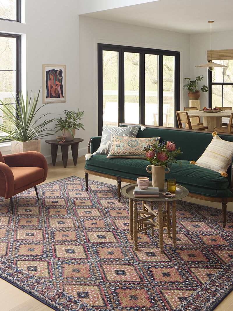 Eila EIL02 Sunset/Multi 18" x 18" Sample Rug