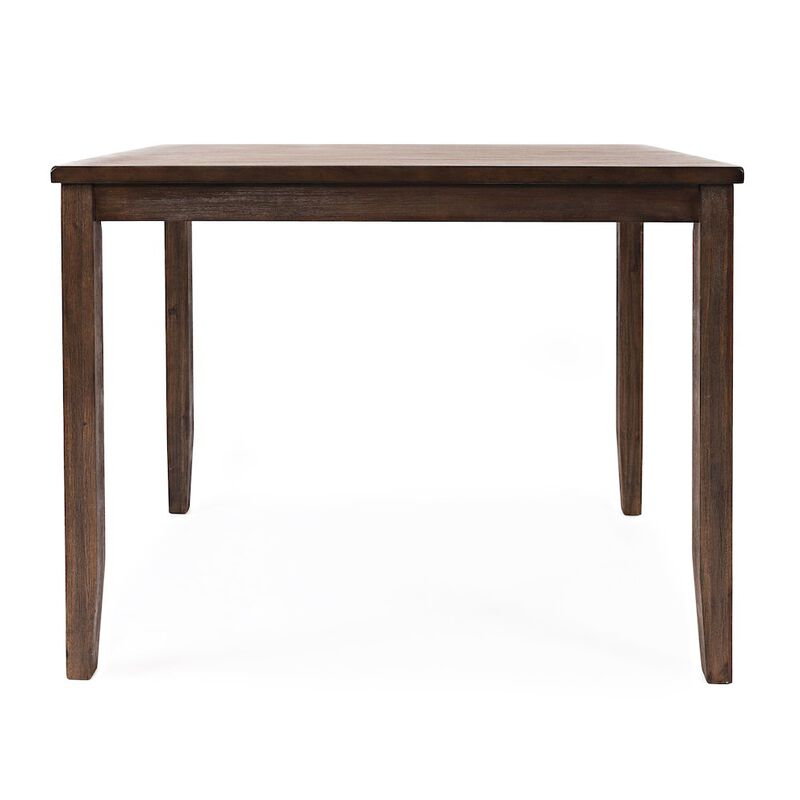 Jofran Walnut Creek 5 Pack Dining Set - Counter Height Table with 4 Stools