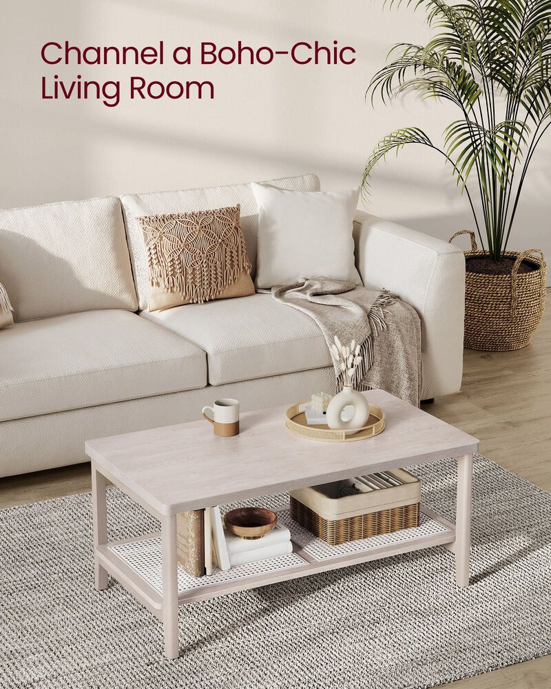 2-Tier Coffee Table for Stylish and Functional Living Room Design