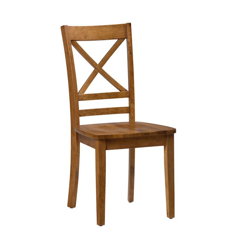 Jofran Simplicity Solid Wood Classic Cross-Back Dining Chair (Set of 2)