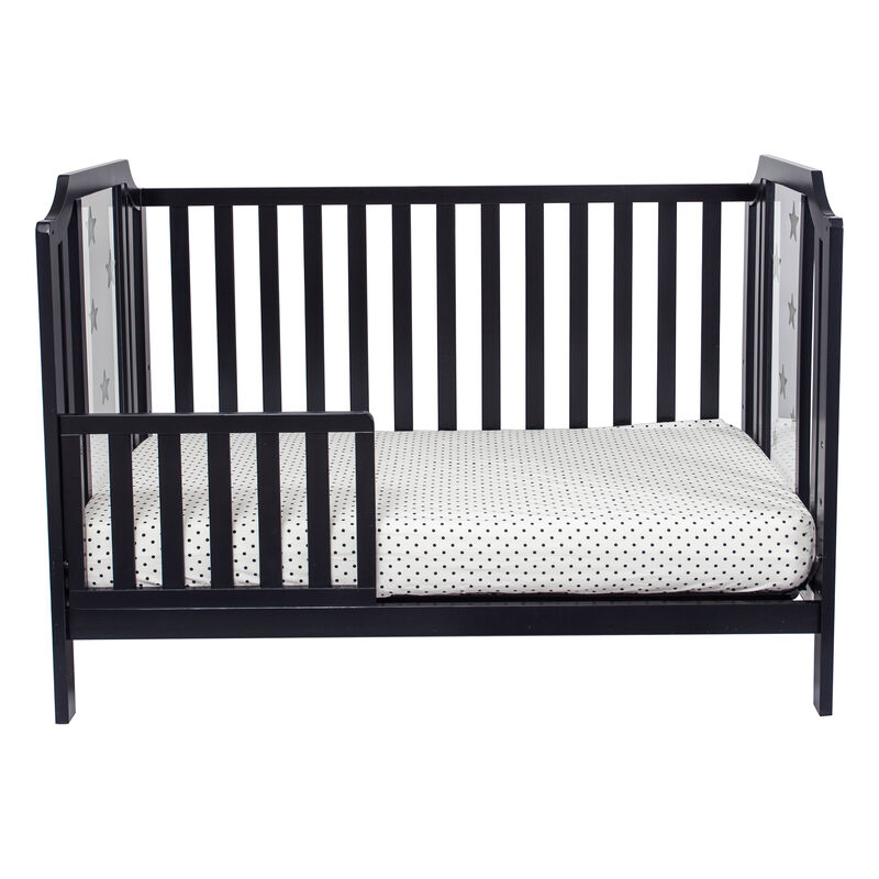 Suite Bebe Celeste Acrylic 3-in-1 Convertible Island Crib Black