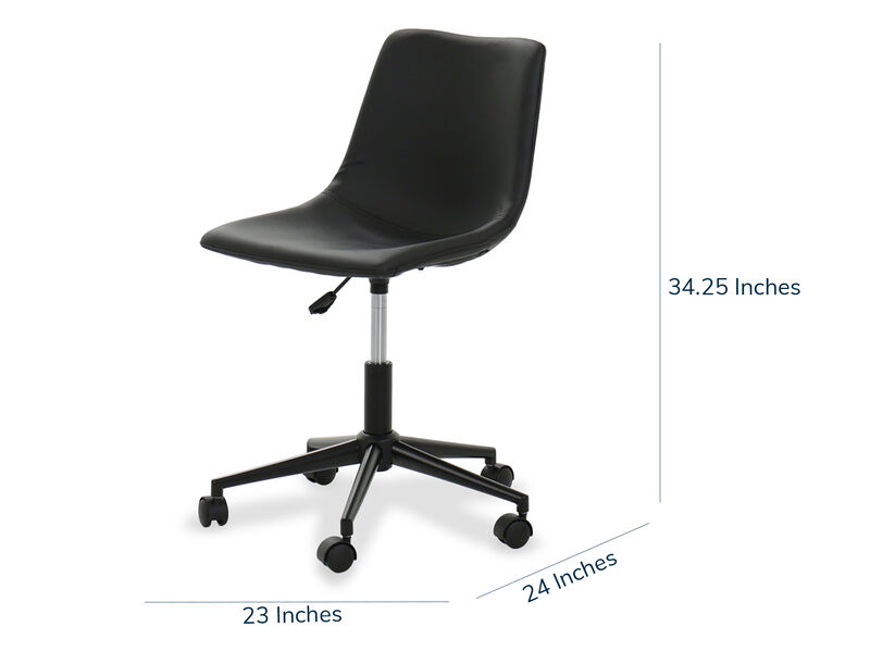 Armless Swivel Desk Chair